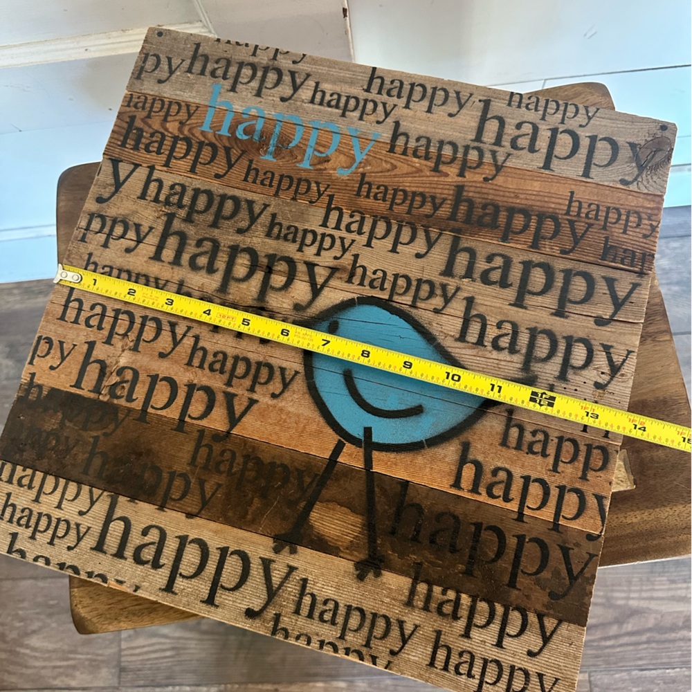 Wooden Wall Art with Blue Bird Design - Picture 4 of 4